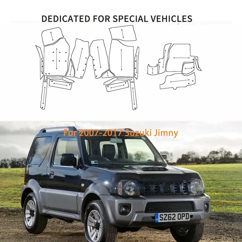 【LHD】Fits For Suzuki Jimny 2007-2017 Three Layer PVC Stereo Full Cover Anti-Slip Car Mat