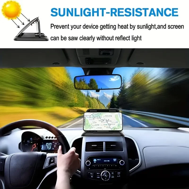 Silicone Car Dashboard Phone Holder, Non Slip Phone Pad For Car For Various Dashboards,Slip Free Desk Phone Stand For Car, Compatible For IPhone14/Samsung/Android Smartphones GPS Devices