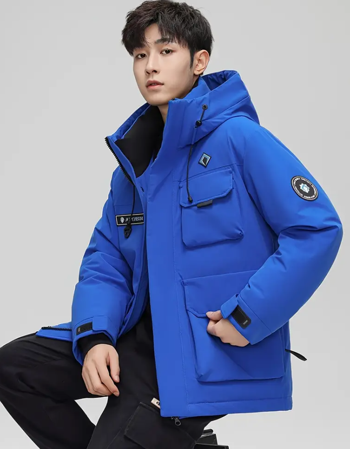 [For both men and women] Winter fashion hooded youth down jacket, suitable for outdoor leisure warm comfort
