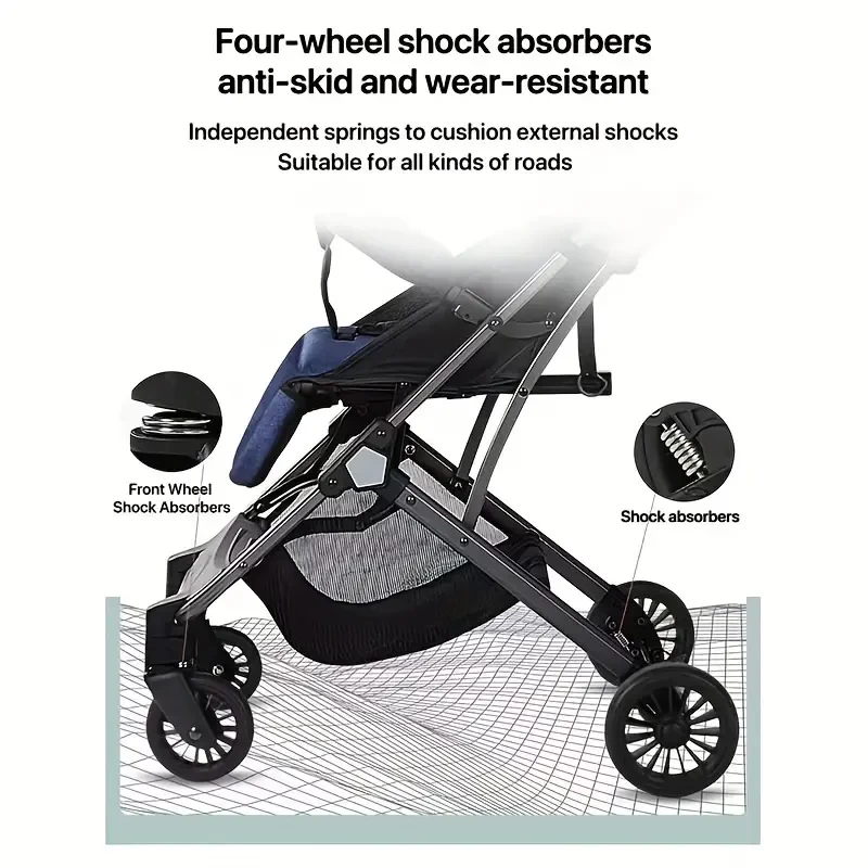 BaobaohaoY3: The High-Landscape Stroller That Folds Into A Trolley Case And Can Be Used On Planes , Halloween, Christmas Gift For Baby
