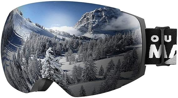 OutdoorMaster Ski Goggles PRO - Frameless, Interchangeable Lens 100% UV400 Protection Snow Goggles for Men & Women