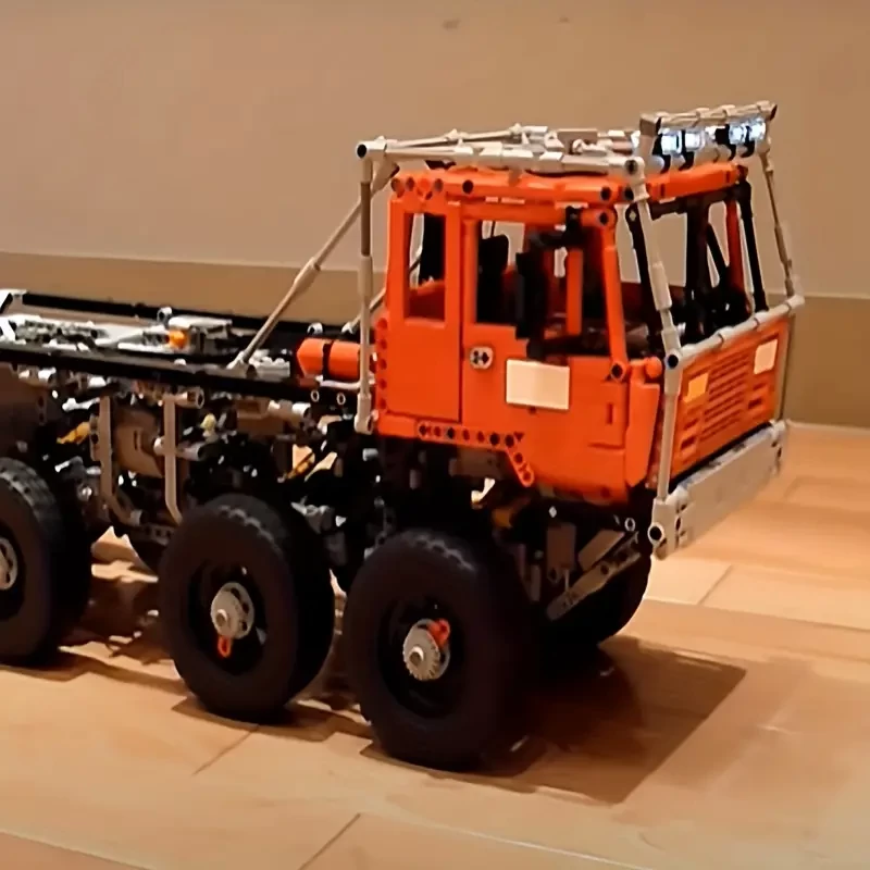 2839 pcs Compatible 8214 Big Red Truck Car Movie Model Technical Building Block Collect Fit Assembling Educational Bricks limited Sets,Happy Halloween And Xmas Eve Toys Gifts